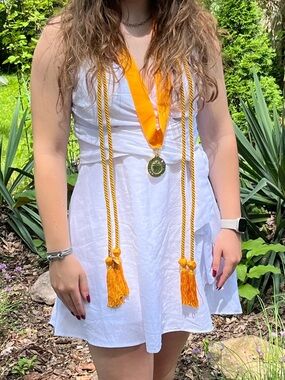 NA-KD White Dress with Tie